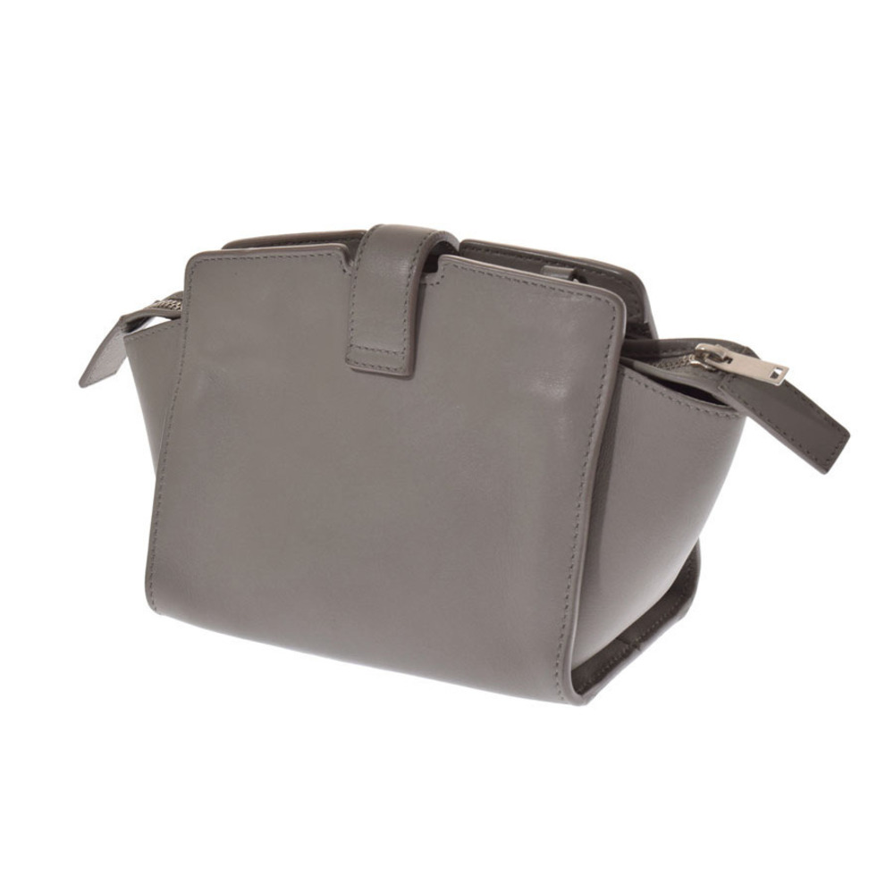 Saint Laurent Y Line Shoulder Bag Gray Calfskin - Picture 2 of 11